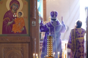 Божественная Литургия св.Василия Великого на пятой неделе Великого поста