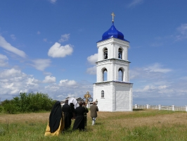 Богослужение в селе Ольховка